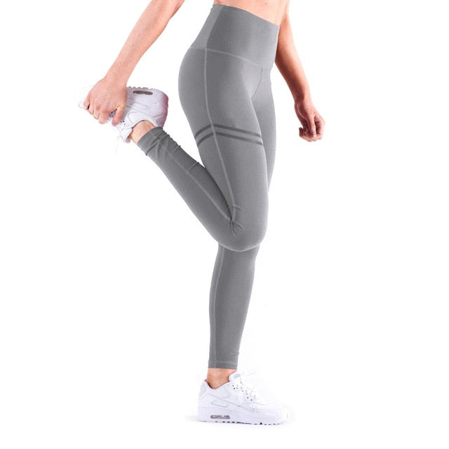 New Hotsale Women Gold Print Leggings No Transparent Exercise Fitness