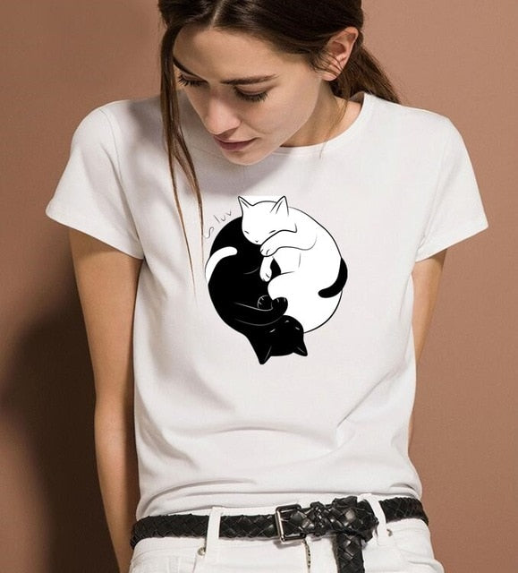 2019 new fashion printing women's T-shirt personality