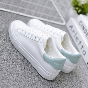 LIAOCHI White Sneakers Women Canvas Shoes Women Fashion Vulcanize Shoes Summer Casual Zapatillas Mujer Plus Size 35-40