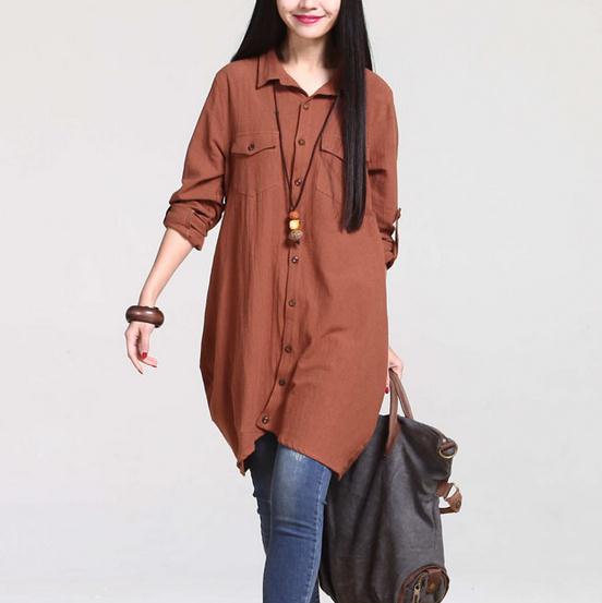 New spring/autumn women's shirts cotton/linen shirts maternity shirts pregnant overshirts loose dress spring/autumn clothing