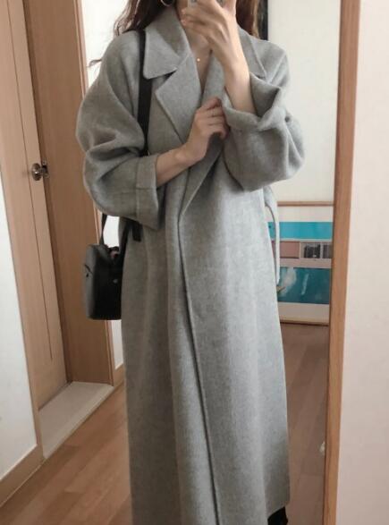 Women Korean Winter Long Overcoat Outwear Coat Loose Plus Size Cardigans Long Sleeve Manteau Femme Hiver Elegant