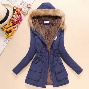 2019 New Parkas Woman Winter Coat Thicken Cotton Jacket Women's Outwear Faux Fur Coats For Women Thick Overcoat Drop Shipping