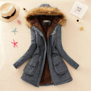 2019 New Parkas Woman Winter Coat Thicken Cotton Jacket Women's Outwear Faux Fur Coats For Women Thick Overcoat Drop Shipping